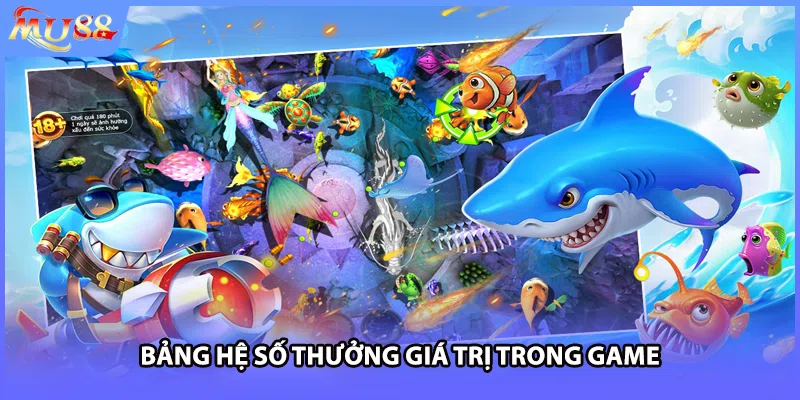 Bảng hệ số thưởng giá trị trong game