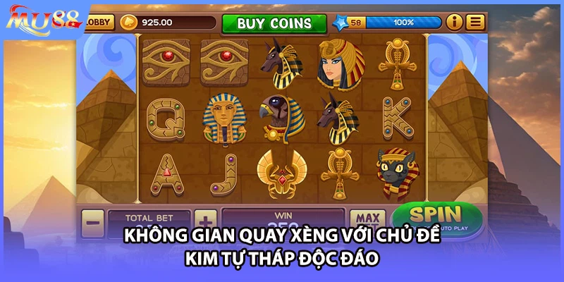 Không gian quay xèng với chủ đề kim tự tháp độc đáo