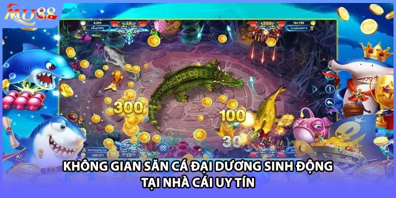 Không gian săn cá đại dương sinh động tại nhà cái uy tín